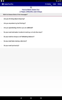 SoberTool - Sobriety tracker android App screenshot 1